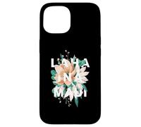 Custodia per iPhone 15 Lahaina, Maui Floral Design, Lahaina, Hawaii, Stati Uniti d'America