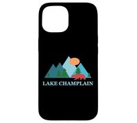 Custodia per iPhone 15 Lake Champlain Nature Art Vacation Design
