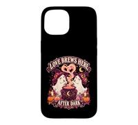 Custodia per iPhone 15 L'Amore Ribolle Dopo Mezzanotte Lesbiche Halloween