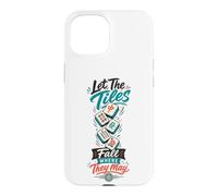 Custodia per iPhone 15 Lascia che le piastrelle cadano dove possono Mahjong Tile Game Player