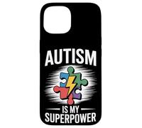 Custodia per iPhone 15 L'autismo è il mio superpotere - Consapevolezza dell'autismo Bambini autistici