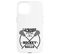 Custodia per iPhone 15 LAX Lacrosse Giocatore Hockey Con Palline CAPRA Lacrosse
