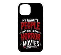 Custodia per iPhone 15 Le mie persone preferite sono nei film horror Halloween