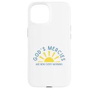 Custodia per iPhone 15 Le misericordie di Dio sono nuove ogni mattina incoraggiamento ispiratore