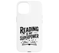 Custodia per iPhone 15 Leggere è il mio superpotere amante dei libri