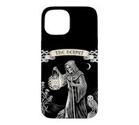 Custodia per iPhone 15 L'eremita IX Tarocchi gotico occulto Halloween