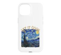 Custodia per iPhone 15 Let It Gogh Notte Stellata Pittura Belle Arti Gioco di parole