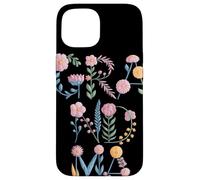 Custodia per iPhone 15 Lettere Floreali Pastello GRANDMA Tipografia Botanica Nonna