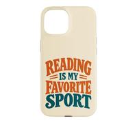 Custodia per iPhone 15 Lettore di sport preferito per gli amanti dei libri di lettura divertente