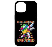 Custodia per iPhone 15 Level Kindness Unlocked Master Builder Gamer Boys Teacher