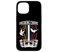 Custodia per iPhone 15 LGBT Gay Pride Mese Disco Giocatore di Golf Breaking Catene Birdie