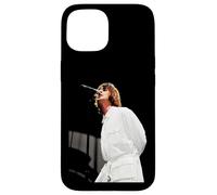 Custodia per iPhone 15 Liam Gallagher Oasis dal vivo Britpop Knebworth 1996