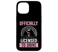 Custodia per iPhone 15 Licenza ufficiale per Drive Girls New Drivers License Girl
