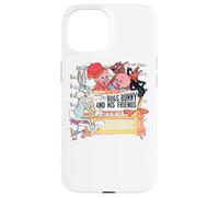 Custodia per iPhone 15 Looney Tunes Bugs and Friends