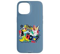 Custodia per iPhone 15 Looney Tunes Bugs Bunny Daffy What's Up Doc