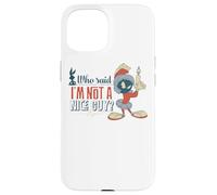 Custodia per iPhone 15 Looney Tunes Marvin the Martian Not a Nice Guy