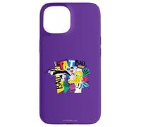 Custodia per iPhone 15 Looney Tunes Tweety Slyvester Chase is On
