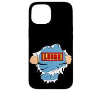 Custodia per iPhone 15 Lucas Name Superhero Gift for Boys Named Lucas