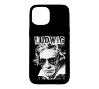 Custodia per iPhone 15 Ludwig van Beethoven - Compositore divertente retrò Pop Art Music
