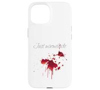 Custodia per iPhone 15 macchia rossa con marmellata umorismo shock mamma