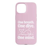 Custodia per iPhone 15 Maglia apnea: One Breath - One Dive, One Mind. Apnea