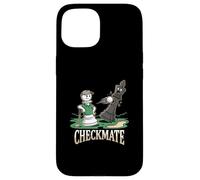 Custodia per iPhone 15 Maglietta da giocatore di golf Pro Chess Pawn Checkmate Strategy