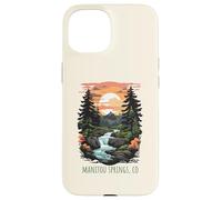 Custodia per iPhone 15 Manitou Springs, Colorado, USA, design retrò scenico montano
