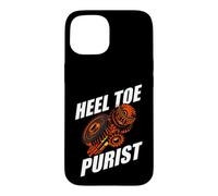 Custodia per iPhone 15 Manual Transmission Heel Toe Purist Three Pedals Gearbox