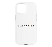 Custodia per iPhone 15 Maranatha citazione greca vieni signore gesù