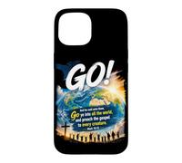 Custodia per iPhone 15 Mark 16:15 Go Into All The World and Preach The Gospel