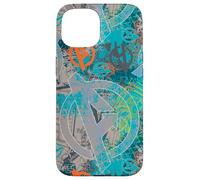 Custodia per iPhone 15 Marvel Avengers Black Widow e Iron Man fumetti