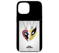 Custodia per iPhone 15 Marvel Studios Deadpool & Wolverine Friends Heart Poster