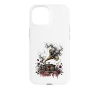 Custodia per iPhone 15 Melodie del Macabro - grammofono gotico