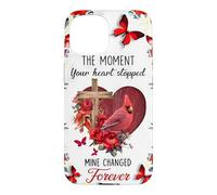 Custodia per iPhone 15 Memorial Cardinal Il momento in cui il tuo cuore si è fermato per sempre Arte