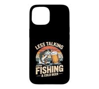 Custodia per iPhone 15 Meno parlare più pesca e birra fredda spigola