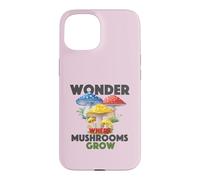 Custodia per iPhone 15 Mi chiedo dove i funghi crescono foraggiamento amante delle vibrazioni della foresta