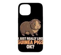 Custodia per iPhone 15 Mi piacciono davvero le cavie Ok Cute Teddy Guinea Pig