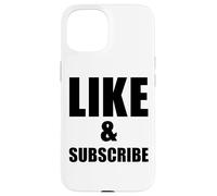 Custodia per iPhone 15 Mi piace e iscriviti Meme Video Vlogger Social Media Tuber