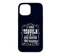 Custodia per iPhone 15 Mi piace la tequila e forse due persone Umorismo bere alcolici