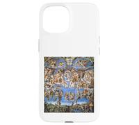 Custodia per iPhone 15 Michelangelo Ultimo Giudizio Affresco 1536-1541 Opera d'arte