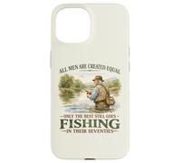 Custodia per iPhone 15 Migliori Uomini Pesca Negli Anni Settanta Anni 70 Pescatore Nonno