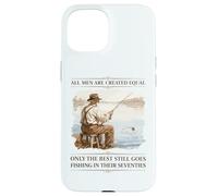 Custodia per iPhone 15 Migliori Uomini Pesca Negli Anni Settanta Anni 70 Pescatore Nonno