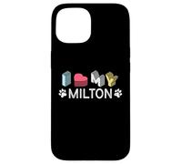 Custodia per iPhone 15 Milton Nome cane personalizzato Milton Pet Lover