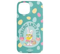 Custodia per iPhone 15 Minions Easter Spring Into Fun