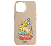 Custodia per iPhone 15 Minions & Monsters Show Me That Smile