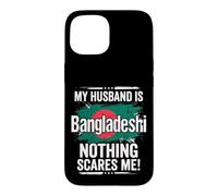 Custodia per iPhone 15 Mio marito è Bangladesh Niente mi spaventa