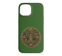 Custodia per iPhone 15 Mitologia celtica dei boschi druidi della quercia sacra