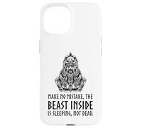 Custodia per iPhone 15 Mitologia vichinga motivazionale - La bestia dentro - Dio Odino