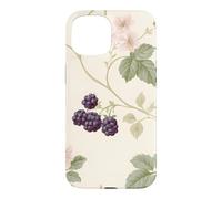 Custodia per iPhone 15 Modello Cottagecore del fiore rosa del rovo della mora