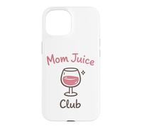 Custodia per iPhone 15 Mom Juice Club Funny Wine Drinking Mothers Humor Design